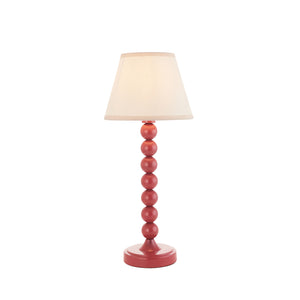 Gloss Pink Higgledy & Ivy 20cm Vintage white shade - Comet Lighting