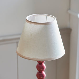 Gloss Pink Higgledy & Ivy 20cm Vintage white shade - Comet Lighting