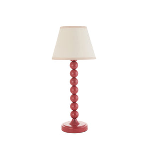 Gloss Pink Higgledy & Ivy 20cm Vintage white shade - Comet Lighting