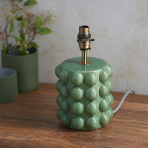 Bobble & Zigzag 25cm Pearl grey shade - Comet Lighting