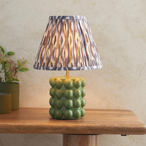 Bobble & Ikat 25cm Pearl grey shade - Comet Lighting