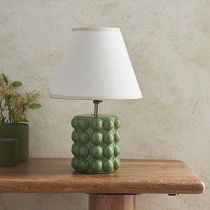 Bobble & Ivy 25cm Vintage white shade - Comet Lighting