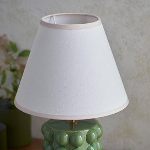 Bobble & Ivy 25cm Vintage white shade - Comet Lighting