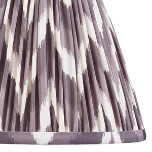 Myrtle & Zigzag 25cm Pearl grey shade - Comet Lighting
