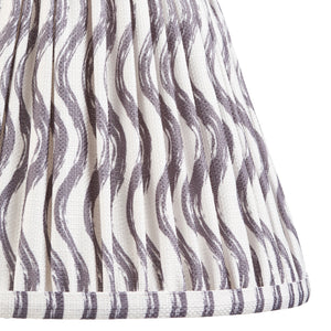 Myrtle & Ripple 25cm Pearl grey shade - Comet Lighting
