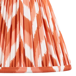 Myrtle & Zigzag 25cm Apricot orange shade - Comet Lighting
