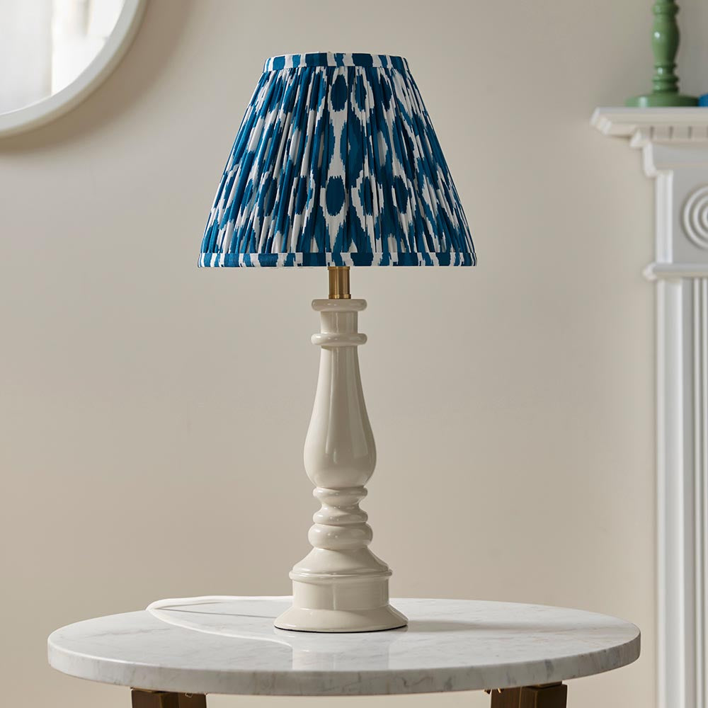 Myrtle & Ikat 25cm Marlin blue shade