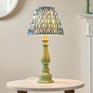 Gloss Green Myrtle & Ripple 25cm Marlin blue shade - Comet Lighting