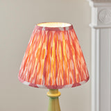 Gloss Green Myrtle & Ikat 25cm Coral pink shade