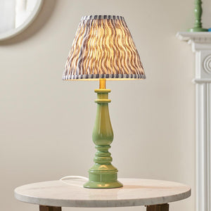 Gloss Green Myrtle & Ripple 25cm Pearl grey shade - Comet Lighting