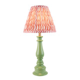 Gloss Green Myrtle & Ripple 25cm Coral pink shade