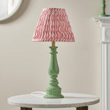 Gloss Green Myrtle & Ripple 25cm Coral pink shade