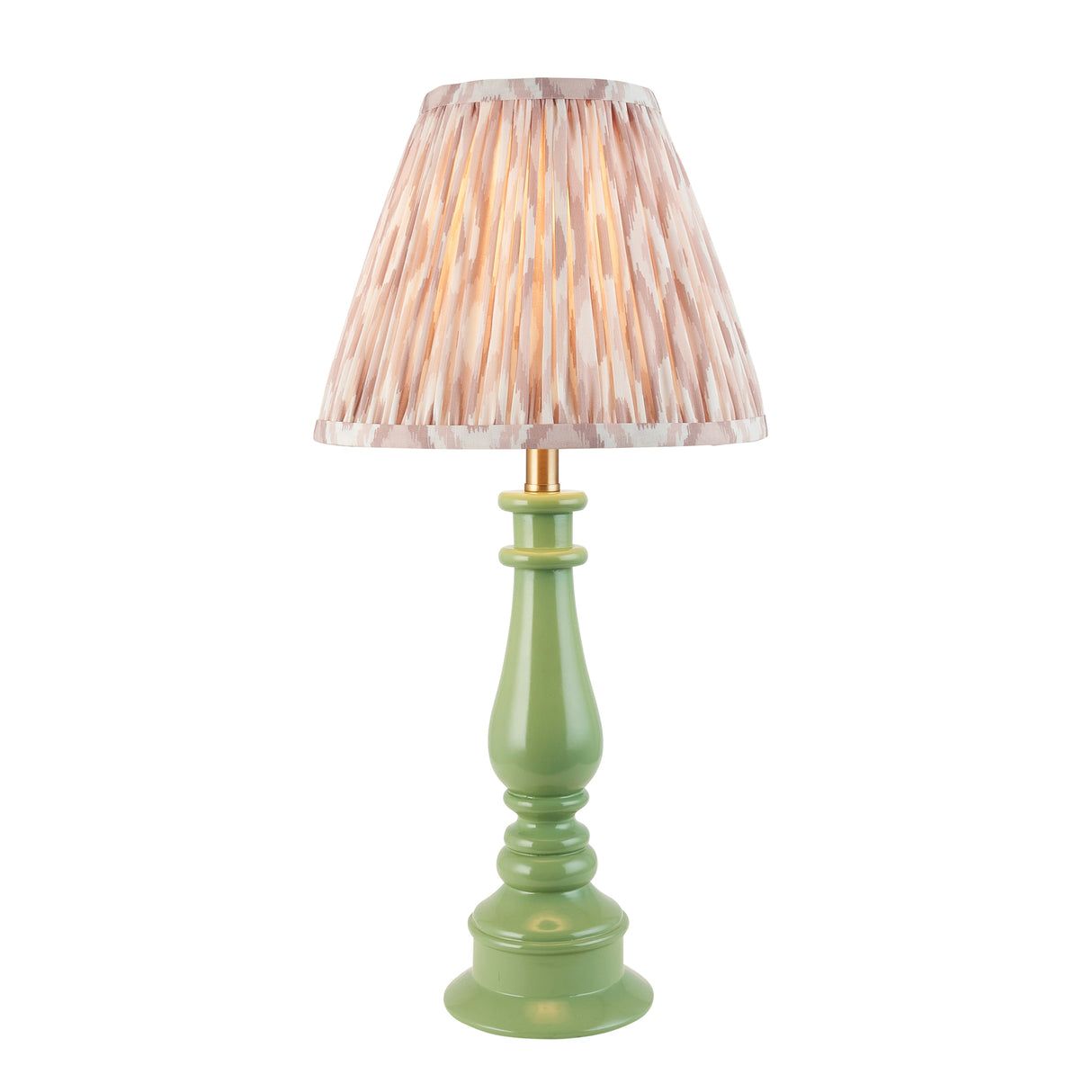 Gloss Green Myrtle & Ikat 25cm Neutral shade