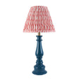 Gloss Blue Myrtle & Ripple 25cm Coral pink shade - Comet Lighting