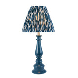 Gloss Blue Myrtle & Ikat 25cm Marlin blue shade