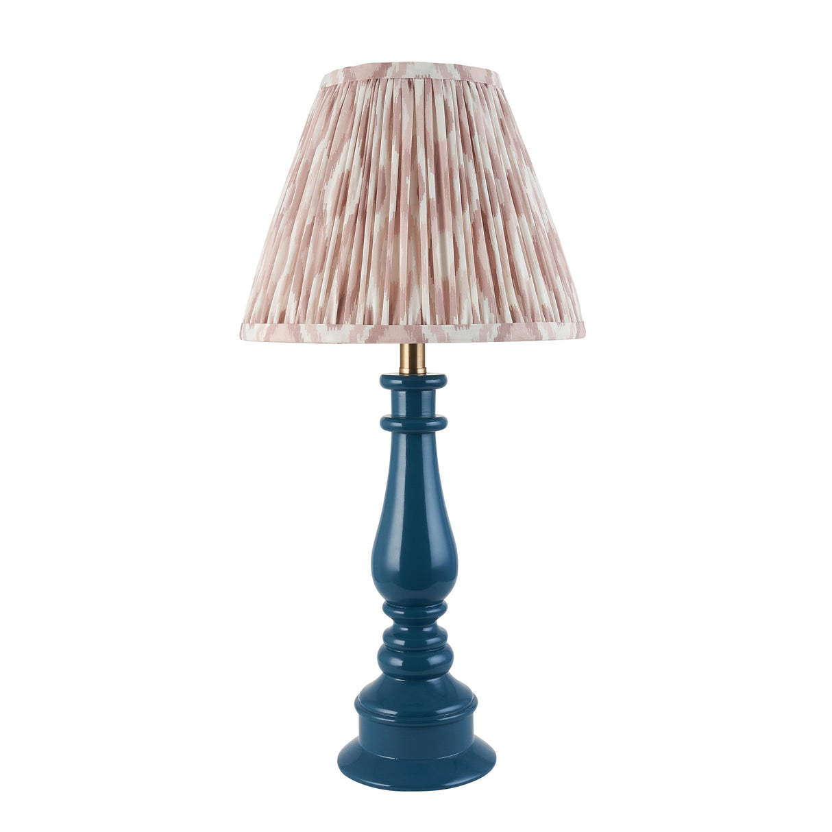 Gloss Blue Myrtle & Ikat 25cm Neutral shade