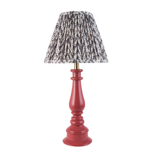 Gloss Pink Myrtle & Leaf 25cm Pearl grey shade - Comet Lighting