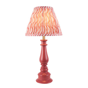 Gloss Pink Myrtle & Ripple 25cm Coral pink shade - Comet Lighting