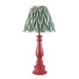 Gloss Pink Myrtle & Zigzag 25cm Cotswold green shade - Comet Lighting