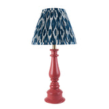 Gloss Pink Myrtle & Ikat 25cm Marlin blue shade