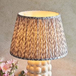 Bobble & Leaf 35cm Pearl grey shade - Comet Lighting