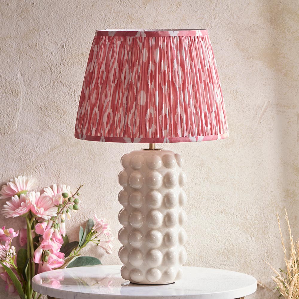 Bobble & Ikat 35cm Coral pink shade