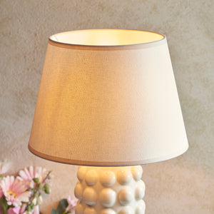 Bobble & Ivy 35cm Vintage white shade - Comet Lighting