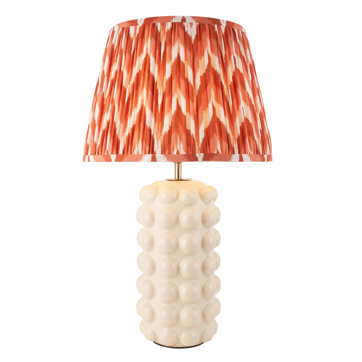 Bobble & Zigzag 35cm Apricot orange shade