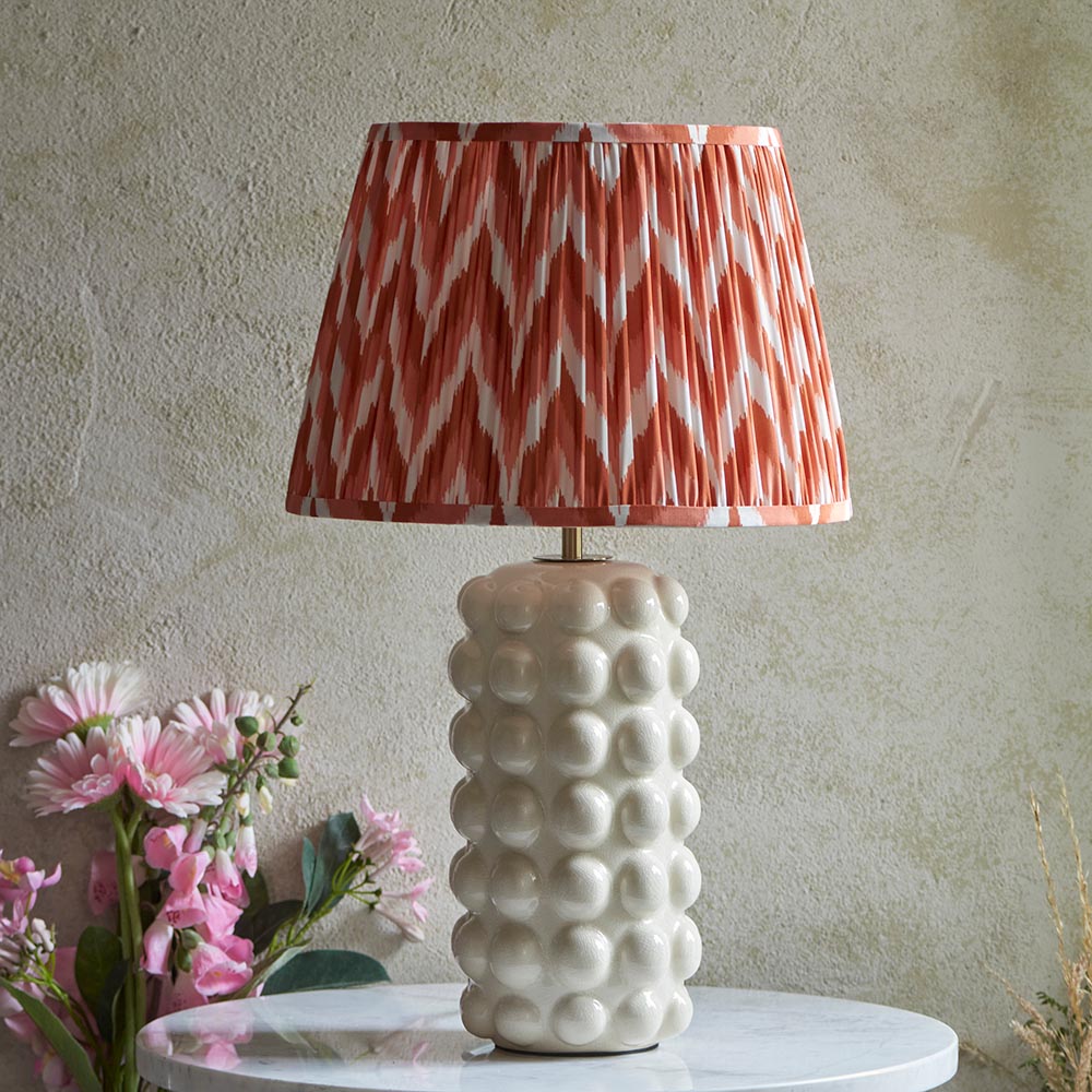 Bobble & Zigzag 35cm Apricot orange shade