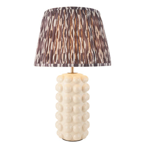 Bobble & Ikat 35cm Pearl Grey Shade Living Room Table Lamp