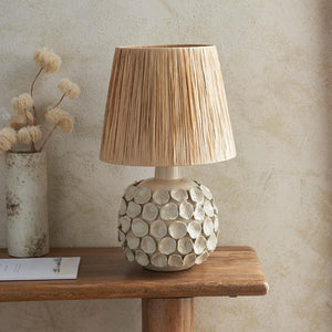 Borello & Raffia 32cm Natural raffia shade - Comet Lighting