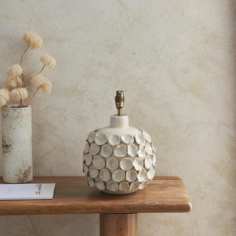 Borello & Ivy 35cm Vintage white shade - Comet Lighting
