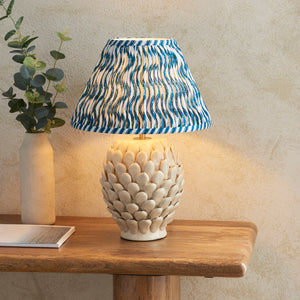 Layered Leaf & Ripple 30cm Marlin blue shade - Comet Lighting