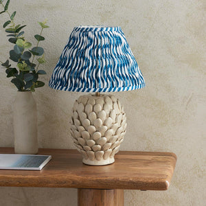 Layered Leaf & Ripple 30cm Marlin blue shade - Comet Lighting