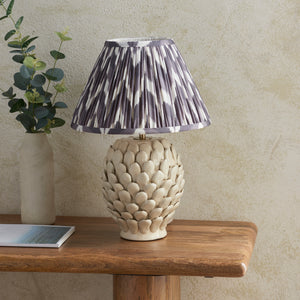 Layered Leaf & Zigzag 30cm Pearl grey shade - Comet Lighting