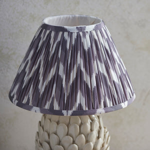 Layered Leaf & Zigzag 30cm Pearl grey shade - Comet Lighting