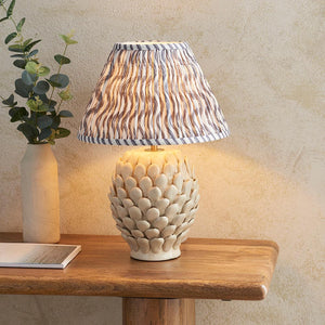 Layered Leaf & Ripple 30cm Pearl grey shade - Comet Lighting
