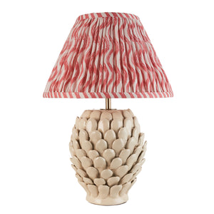 Layered Leaf & Ripple 30cm Coral pink shade - Comet Lighting
