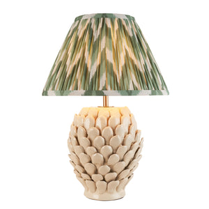 Layered Leaf & Zigzag 30cm Cotswold green shade - Comet Lighting