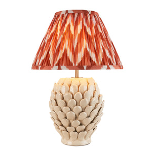 Layered Leaf & Zigzag 30cm Apricot orange shade - Comet Lighting