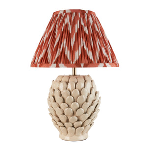 Layered Leaf & Zigzag 30cm Apricot orange shade - Comet Lighting