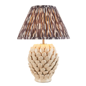 Layered Leaf & Ikat 30cm Pearl grey shade - Comet Lighting