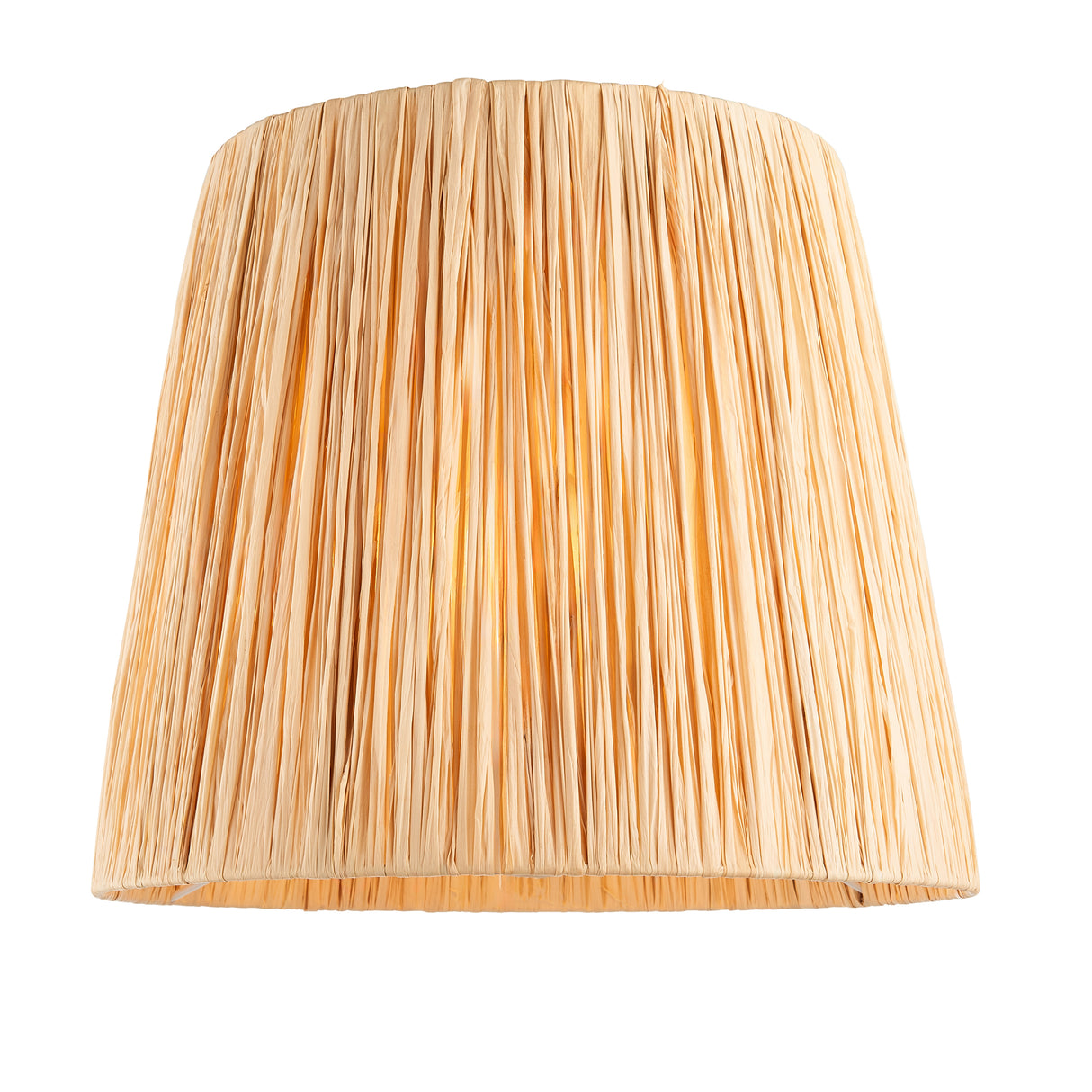 Layered Leaf & Raffia 30cm Natural raffia shade