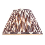 Ceramic Table Light Layered Leaf & Zigzag 30cm Pearl grey shade