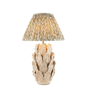 Ceramic Table Light Layered Leaf & Leaf 30cm Herb garden green shade - Comet Lighting