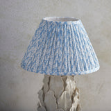 Ceramic Table Light Layered Leaf & Leaf 30cm Shell bay blue shade