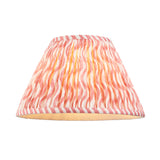 Ceramic Table Light Layered Leaf & Ripple 30cm Coral pink shade