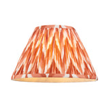 Ceramic Table Light Layered Leaf & Zigzag 30cm Apricot orange shade