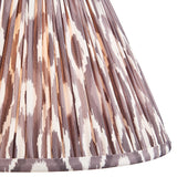 Ceramic Table Light Layered Leaf & Ikat 30cm Pearl grey shade