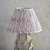 Ceramic Table Light Layered Leaf & Ikat 30cm Neutral shade